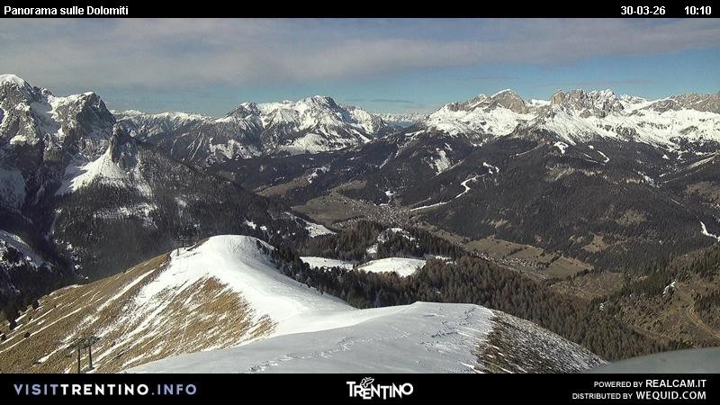 Archiv Foto Webcam Fassatal Buffaure - Vigo di Fassa