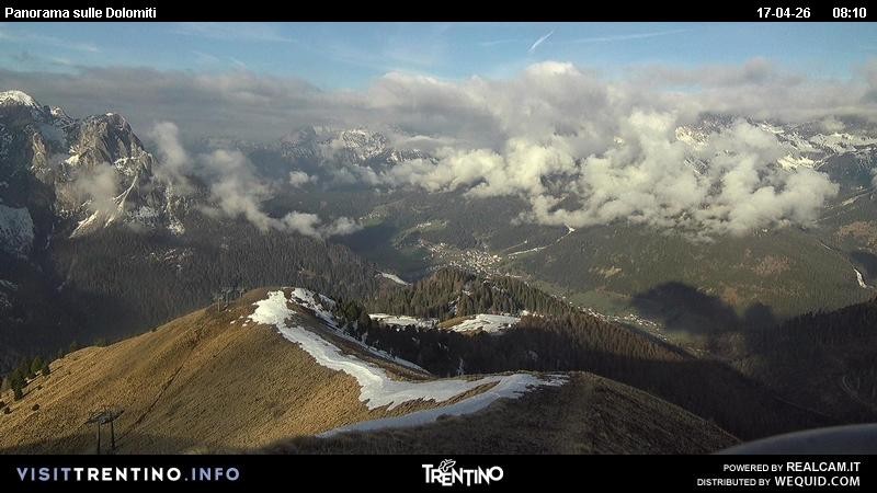 Archived image Webcam Fassatal Buffaure towards Vigo di Fassa