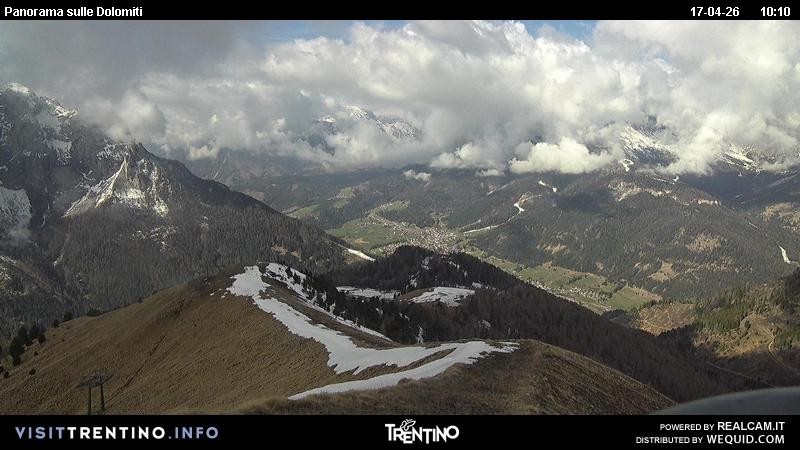 Archived image Webcam Fassatal Buffaure towards Vigo di Fassa