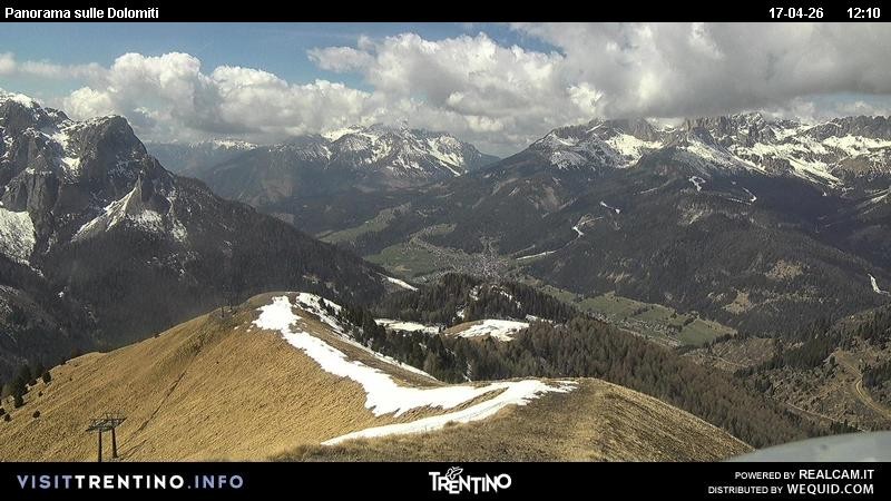 Archived image Webcam Fassatal Buffaure towards Vigo di Fassa