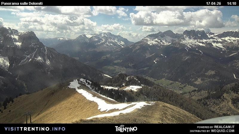 Archived image Webcam Fassatal Buffaure towards Vigo di Fassa