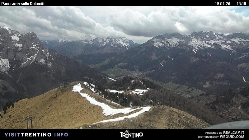 Archived image Webcam Fassatal Buffaure towards Vigo di Fassa