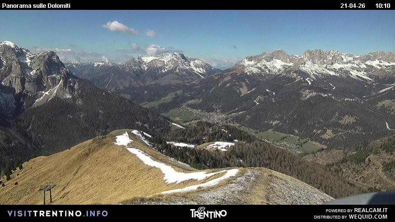 Archiv Foto Webcam Fassatal Buffaure - Vigo di Fassa