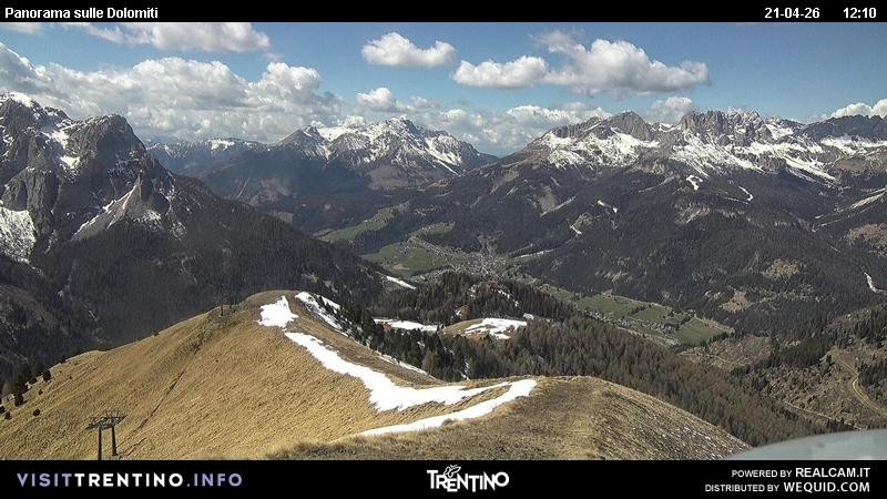 Archived image Webcam Fassatal Buffaure towards Vigo di Fassa