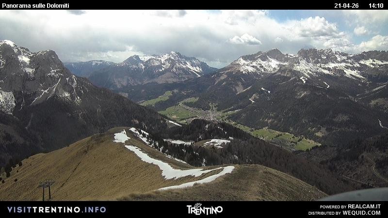 Archived image Webcam Fassatal Buffaure towards Vigo di Fassa