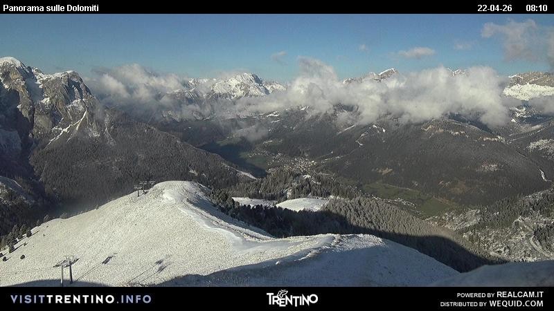 Archived image Webcam Fassatal Buffaure towards Vigo di Fassa