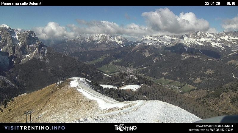 Archived image Webcam Fassatal Buffaure towards Vigo di Fassa