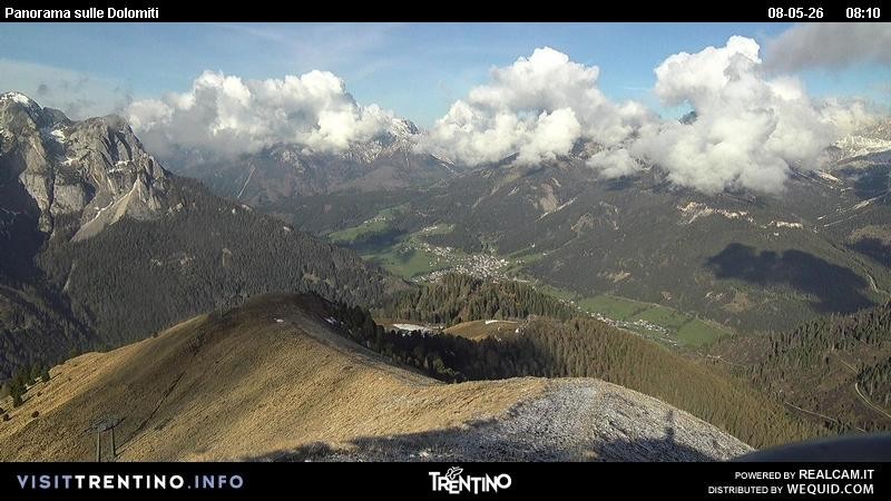 Archived image Webcam Fassatal Buffaure towards Vigo di Fassa