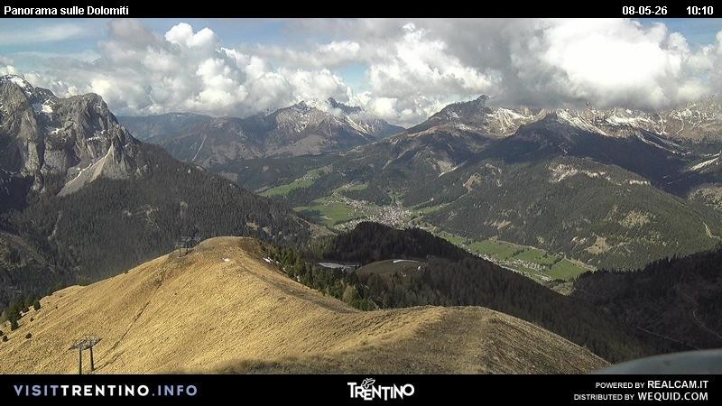 Archived image Webcam Fassatal Buffaure towards Vigo di Fassa