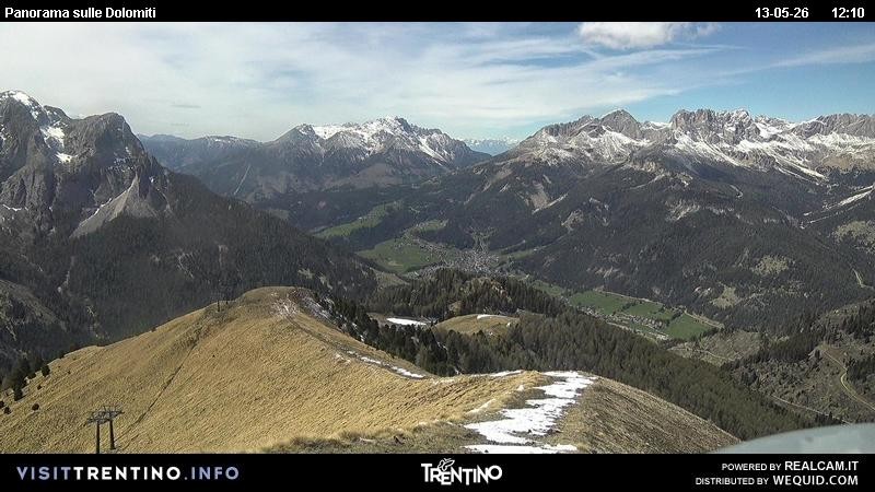 Archiv Foto Webcam Fassatal Buffaure - Vigo di Fassa