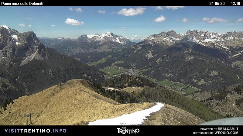 Archiv Foto Webcam Fassatal Buffaure - Vigo di Fassa