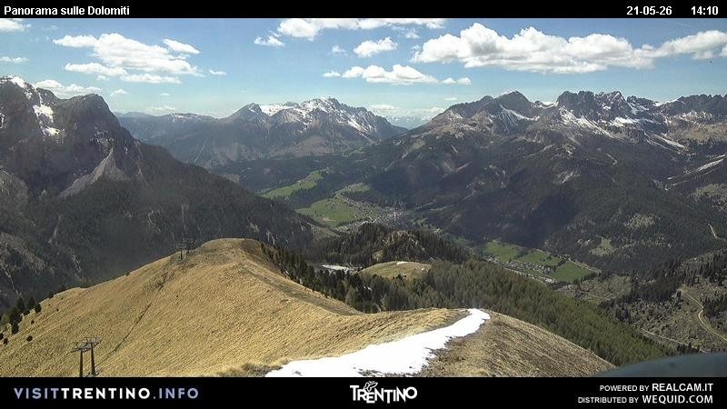 Archiv Foto Webcam Fassatal Buffaure - Vigo di Fassa