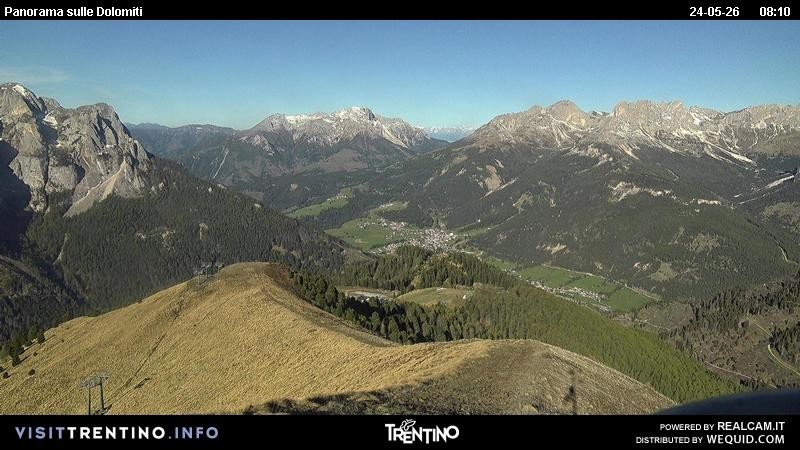 Archived image Webcam Fassatal Buffaure towards Vigo di Fassa