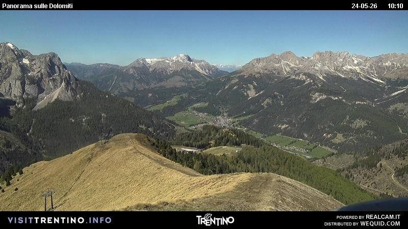 Archived image Webcam Fassatal Buffaure towards Vigo di Fassa