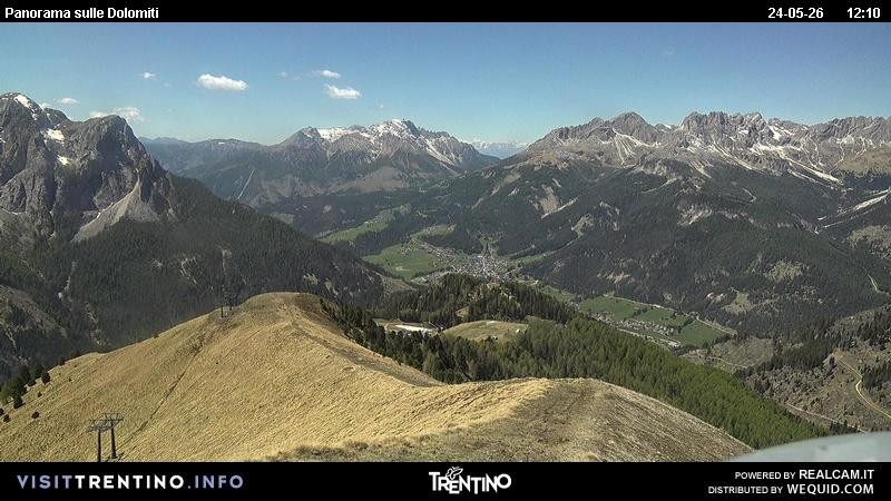 Archived image Webcam Fassatal Buffaure towards Vigo di Fassa