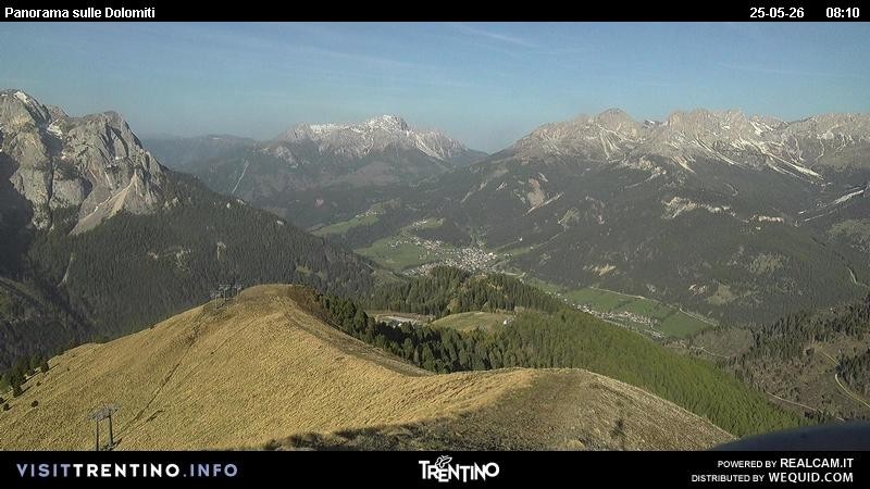 Archived image Webcam Fassatal Buffaure towards Vigo di Fassa