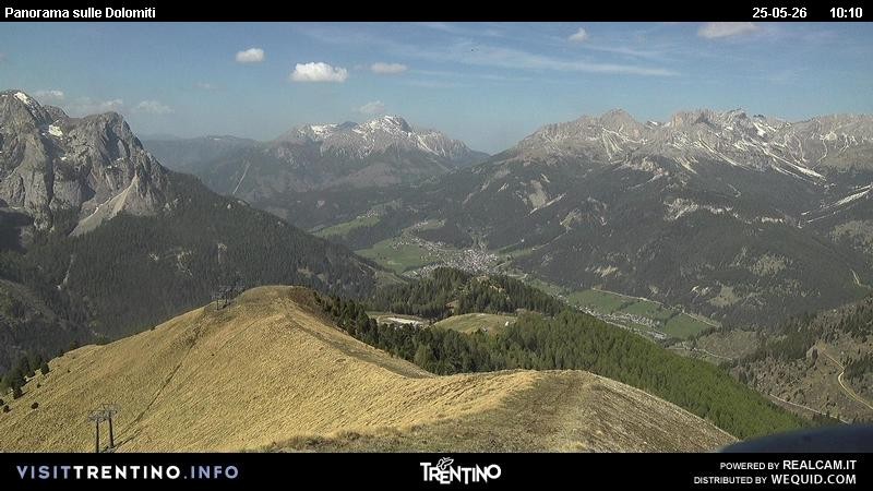 Archived image Webcam Fassatal Buffaure towards Vigo di Fassa