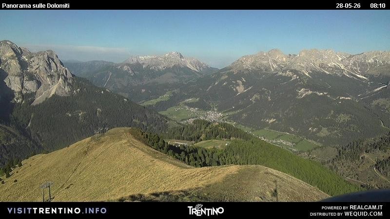 Archived image Webcam Fassatal Buffaure towards Vigo di Fassa