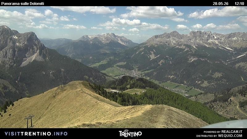 Archived image Webcam Fassatal Buffaure towards Vigo di Fassa