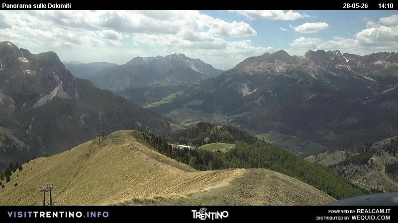 Archived image Webcam Fassatal Buffaure towards Vigo di Fassa