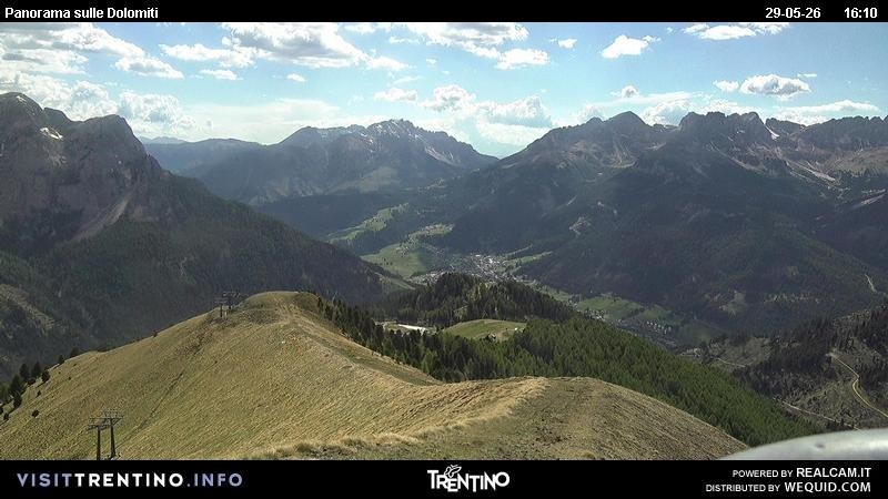 Archiv Foto Webcam Fassatal Buffaure - Vigo di Fassa