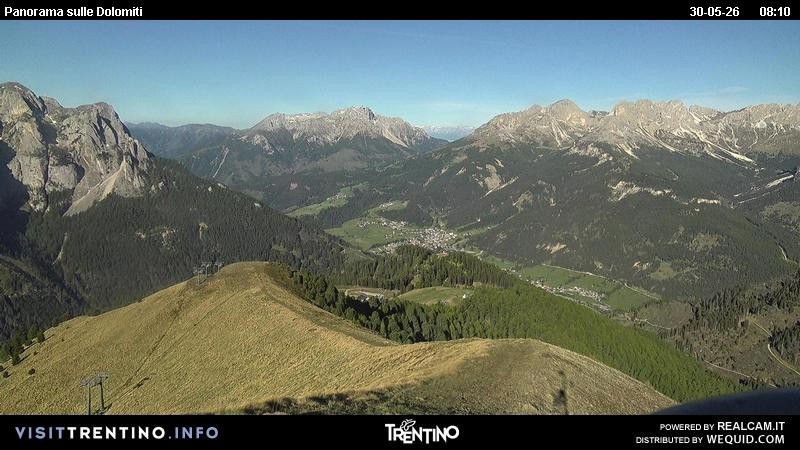 Archived image Webcam Fassatal Buffaure towards Vigo di Fassa
