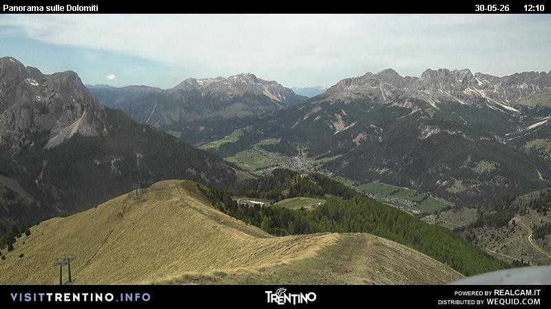 Archived image Webcam Fassatal Buffaure towards Vigo di Fassa