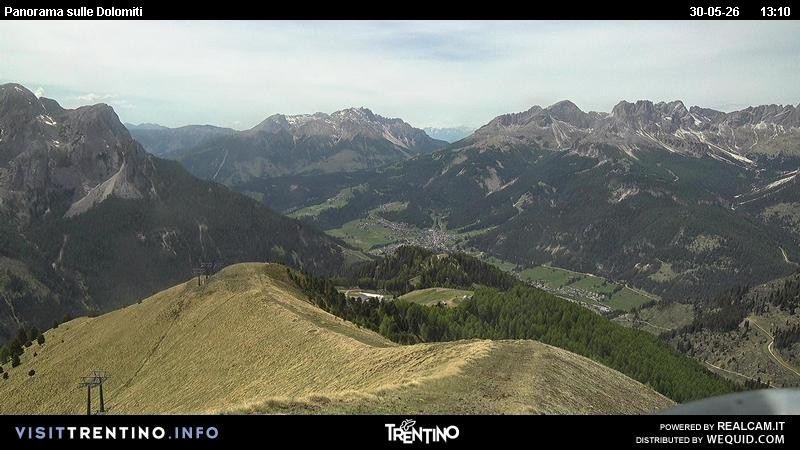 Archived image Webcam Fassatal Buffaure towards Vigo di Fassa