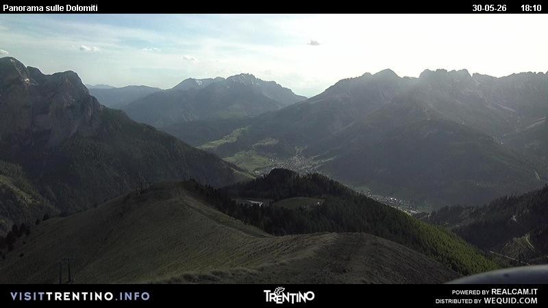 Archived image Webcam Fassatal Buffaure towards Vigo di Fassa
