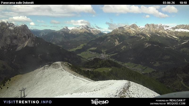 Archived image Webcam Fassatal Buffaure towards Vigo di Fassa