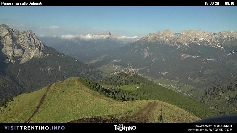 Archiv Foto Webcam Fassatal Buffaure - Vigo di Fassa