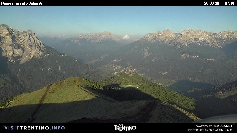 Archived image Webcam Fassatal Buffaure towards Vigo di Fassa