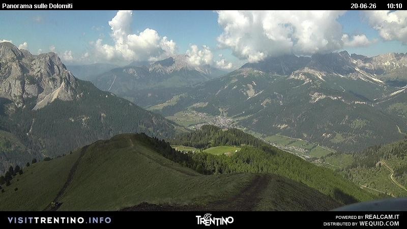 Archived image Webcam Fassatal Buffaure towards Vigo di Fassa