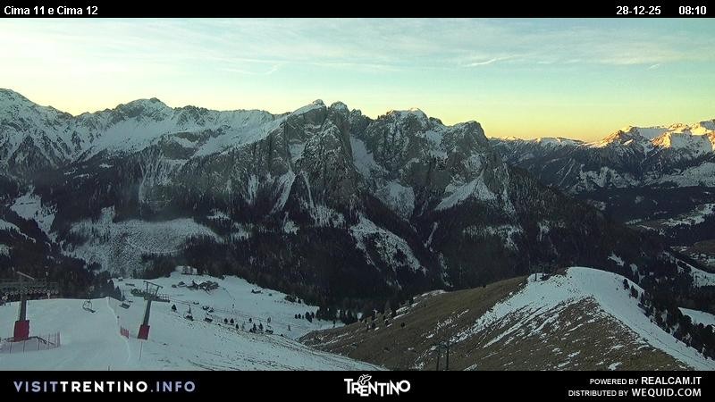 Archiv Foto Webcam Col de Valvacin und Catinaccio