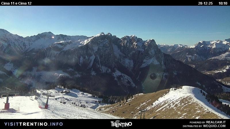 Archiv Foto Webcam Col de Valvacin und Catinaccio