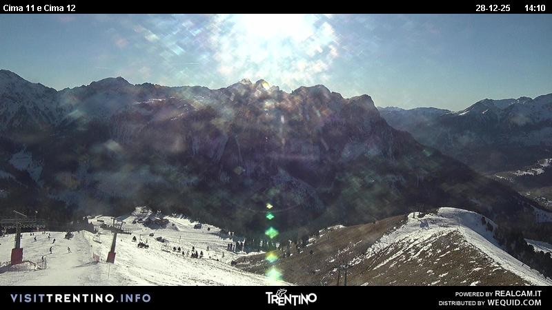 Archiv Foto Webcam Col de Valvacin und Catinaccio