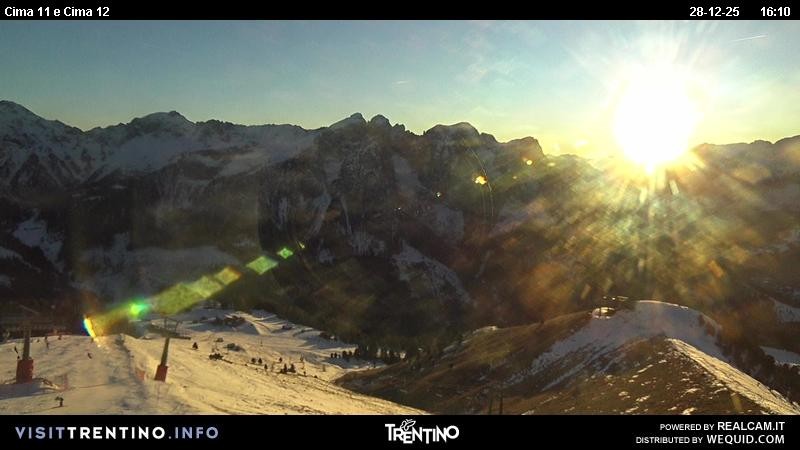 Archiv Foto Webcam Col de Valvacin und Catinaccio