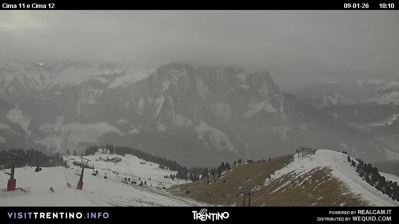 Archiv Foto Webcam Col de Valvacin und Catinaccio