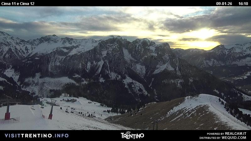 Archiv Foto Webcam Col de Valvacin und Catinaccio