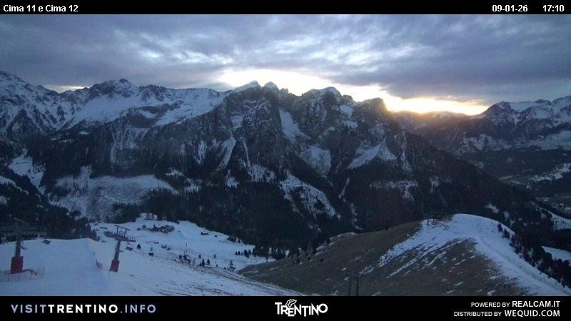 Archiv Foto Webcam Col de Valvacin und Catinaccio