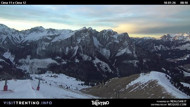 Archiv Foto Webcam Col de Valvacin und Catinaccio