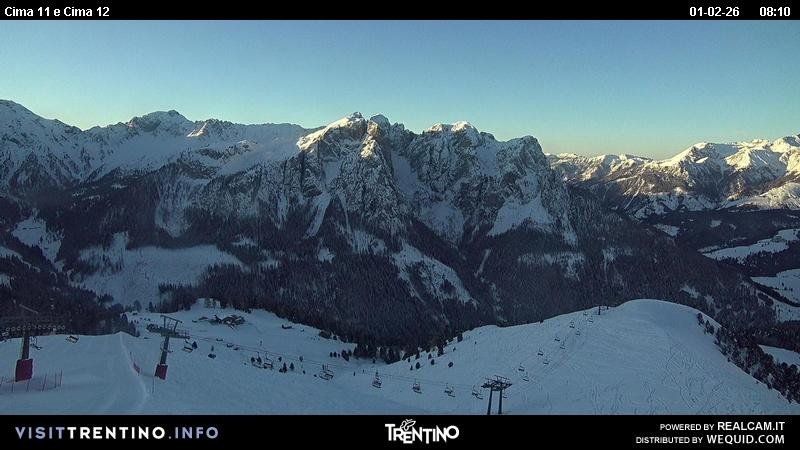 Archiv Foto Webcam Col de Valvacin und Catinaccio