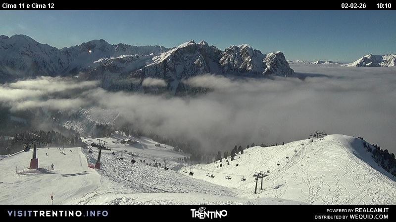 Archiv Foto Webcam Col de Valvacin und Catinaccio