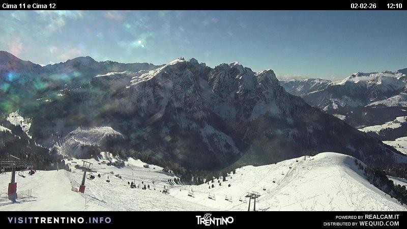 Archiv Foto Webcam Col de Valvacin und Catinaccio