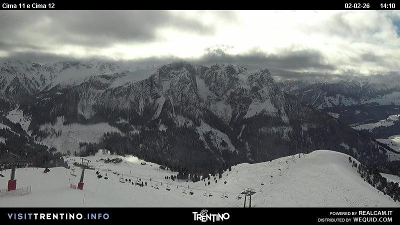 Archiv Foto Webcam Col de Valvacin und Catinaccio