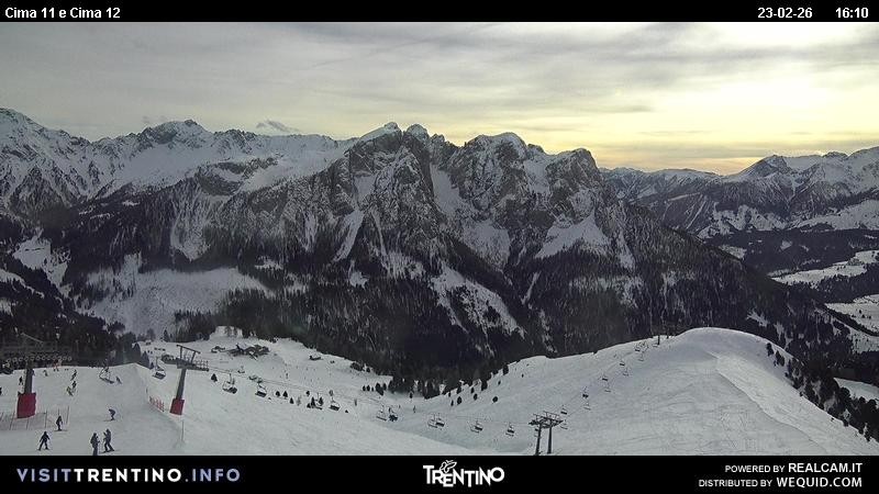 Archiv Foto Webcam Col de Valvacin und Catinaccio