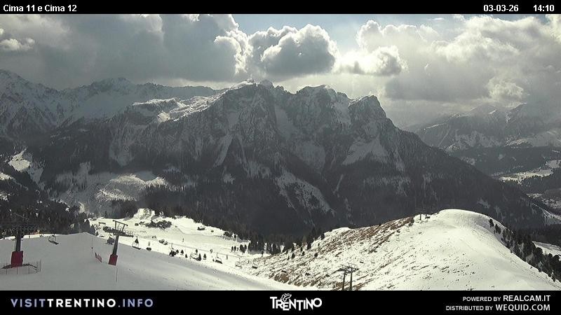 Archiv Foto Webcam Col de Valvacin und Catinaccio