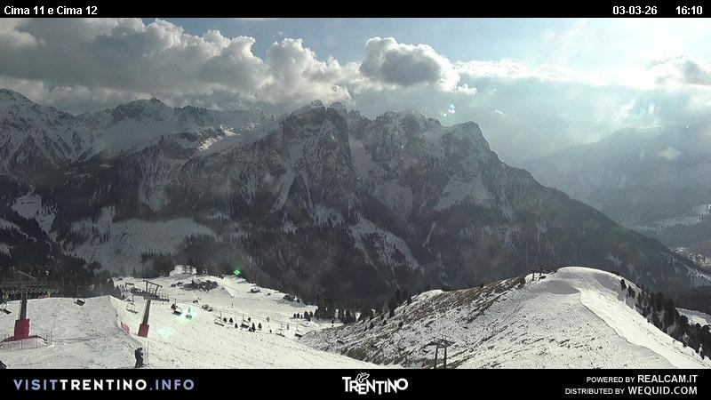 Archiv Foto Webcam Col de Valvacin und Catinaccio