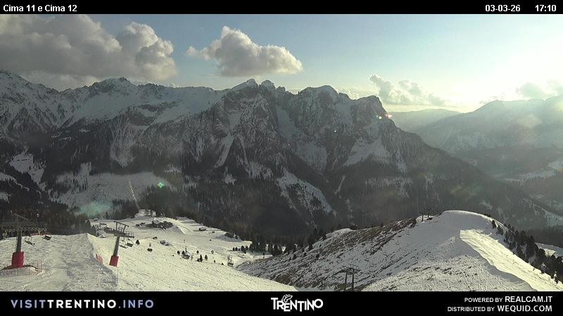 Archiv Foto Webcam Col de Valvacin und Catinaccio
