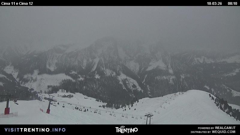 Archiv Foto Webcam Col de Valvacin und Catinaccio